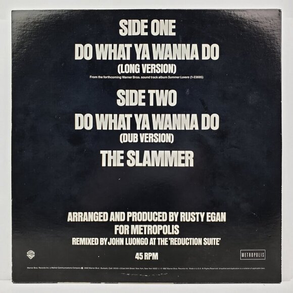 Nona Hendryx Cage Do What Ya Wanna Do Vinyl Promo 0-29969 1982 Single Long Dub - Picture 5 of 11